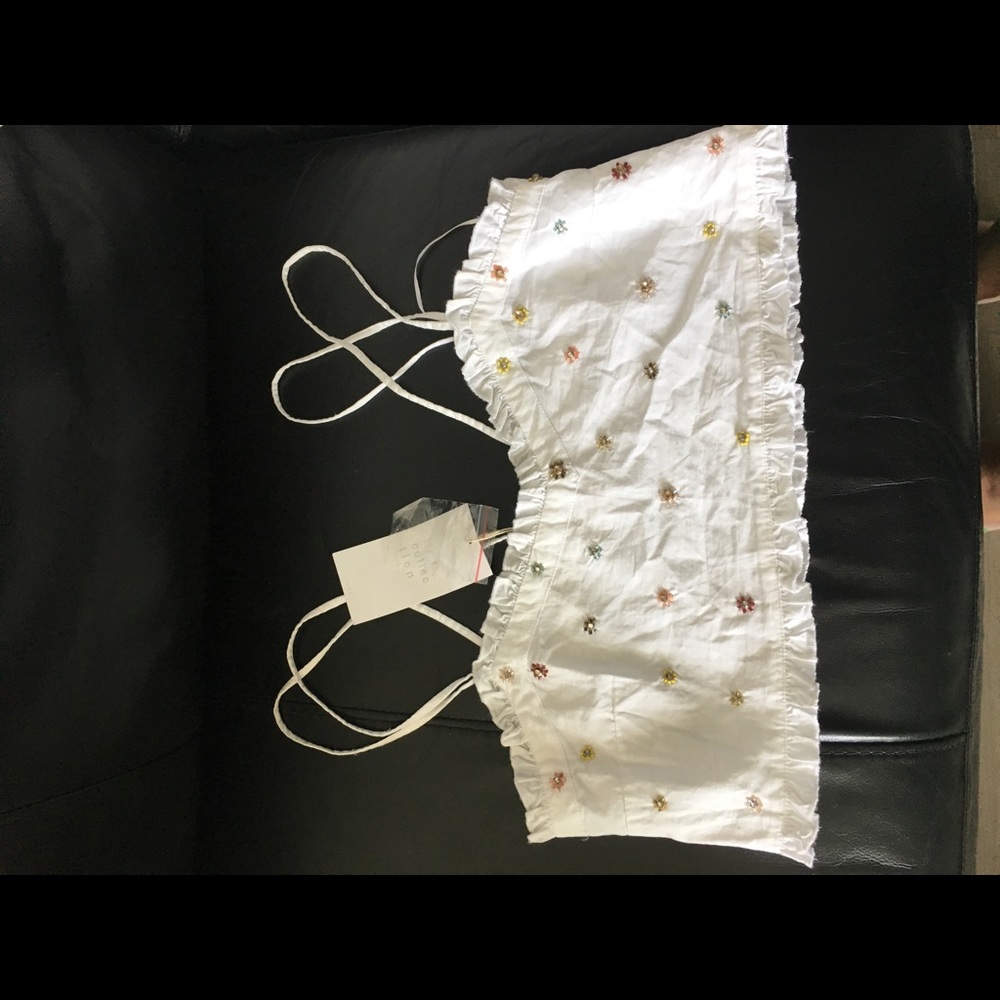 Zara embellished crop top